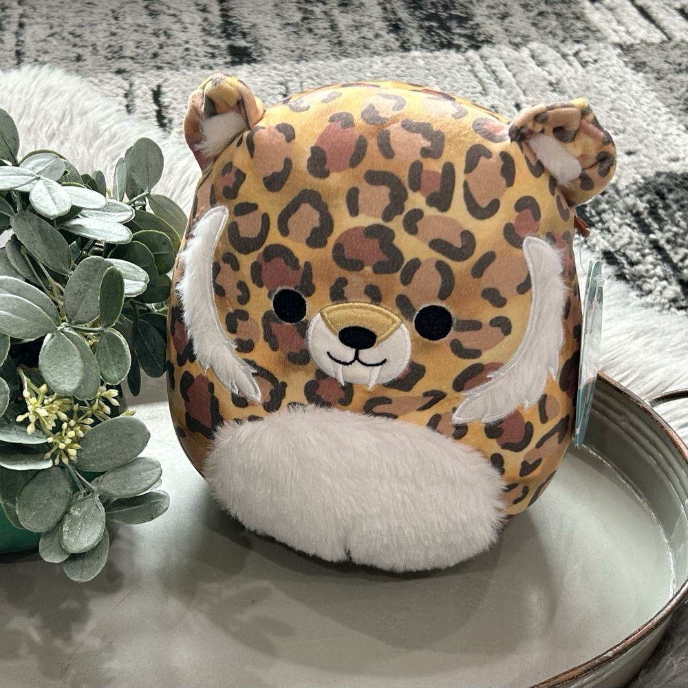 Original Squishmallows 9" Cherie‎ The Saber-Tooth Tiger Plush NEW w/Tag
